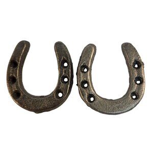 Rustic Iron Horseshoes, Western Home Decor, Farmhouse Wall Accent, Lucky Charm G